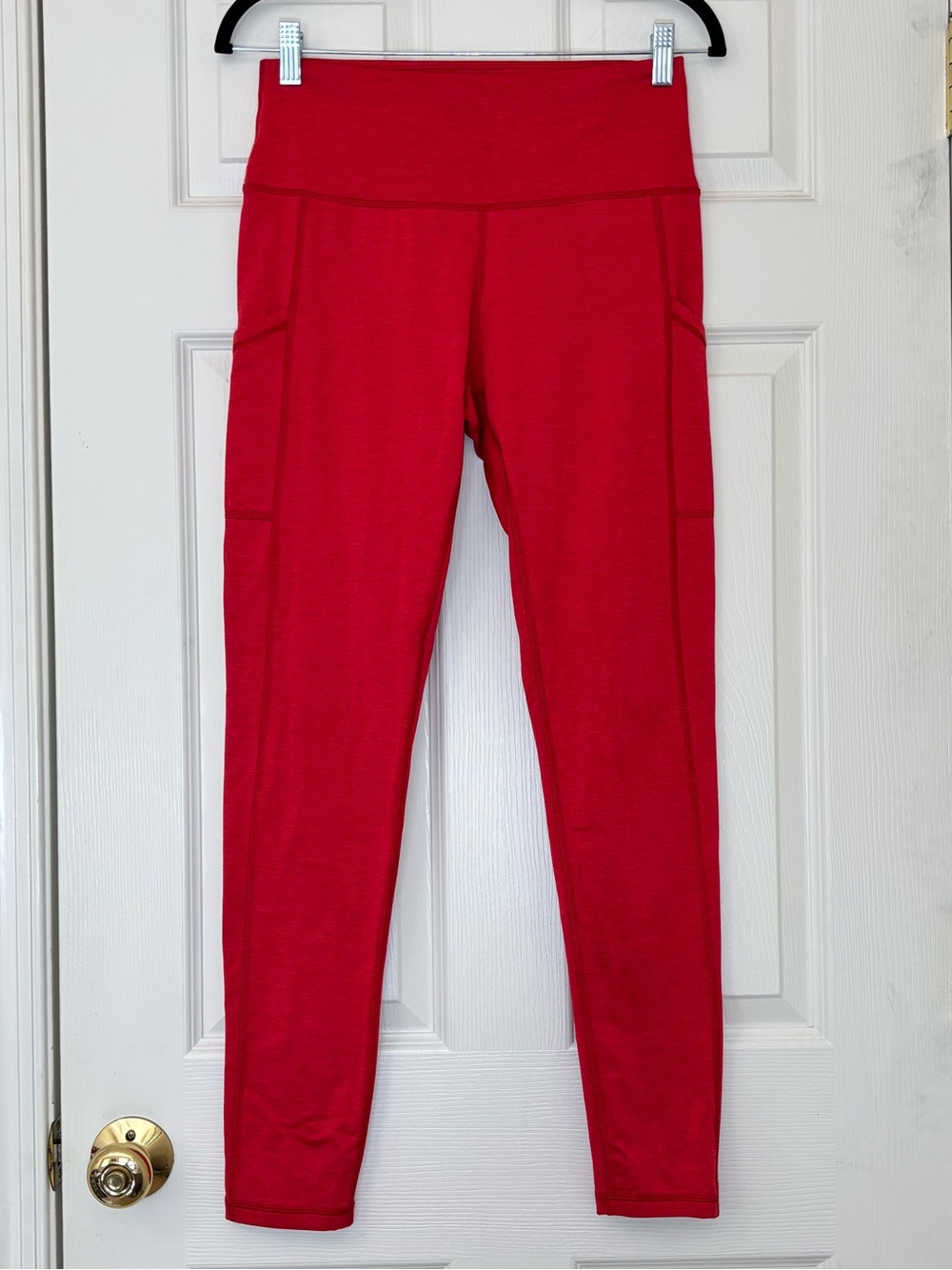 Aerie High Waisted Subtle Heathered Leggings With Pockets Size Large Long